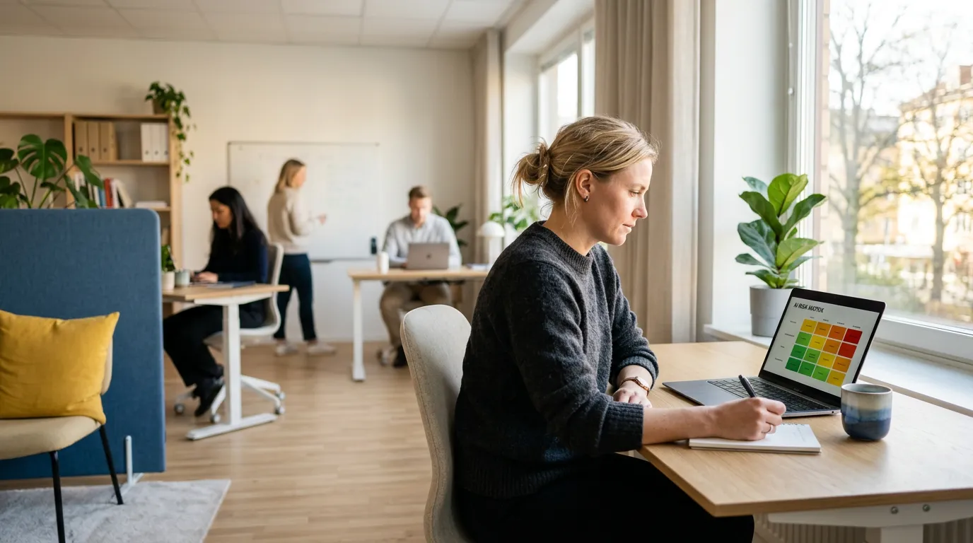 SMV der arbejder med EU AI Act compliance i Danmark og AI governance på kontor